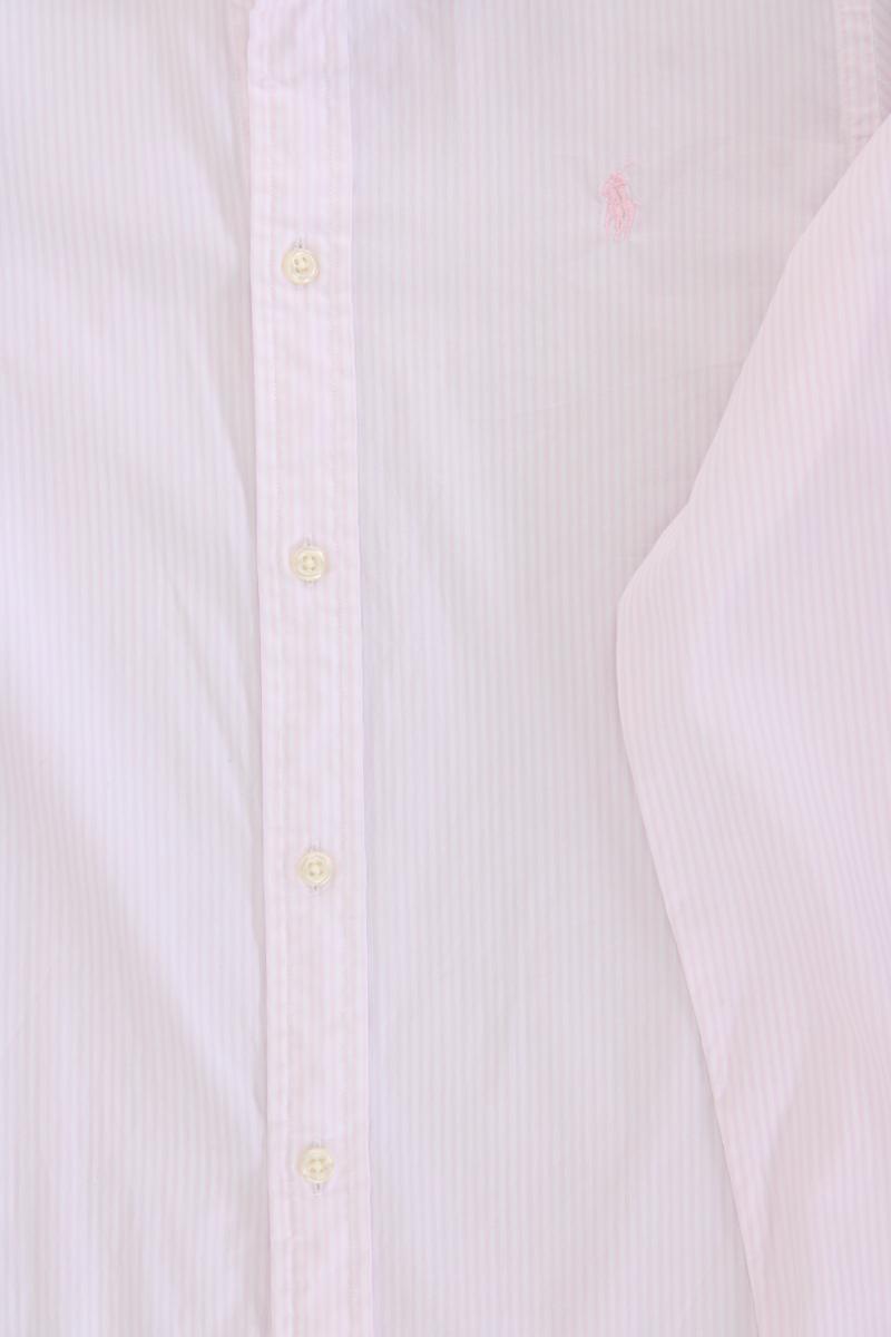 Polo Ralph Lauren Langarmbluse Gr. UK 12 (M) gestreift rosa aus Baumwolle