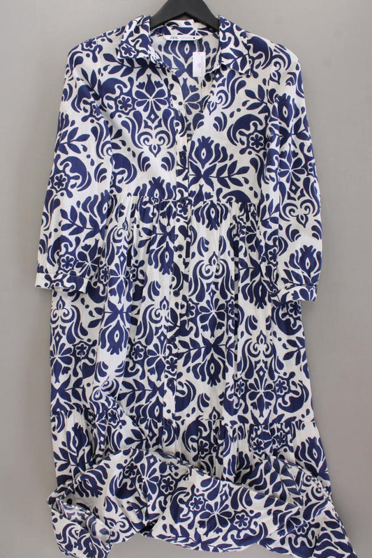 Zara Langarmkleid Gr. S blau aus Baumwolle