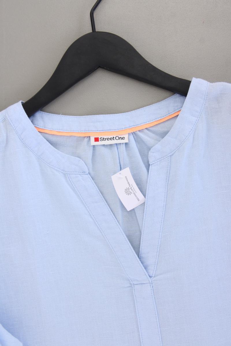 Street One Kurzarmbluse Gr. 40 blau