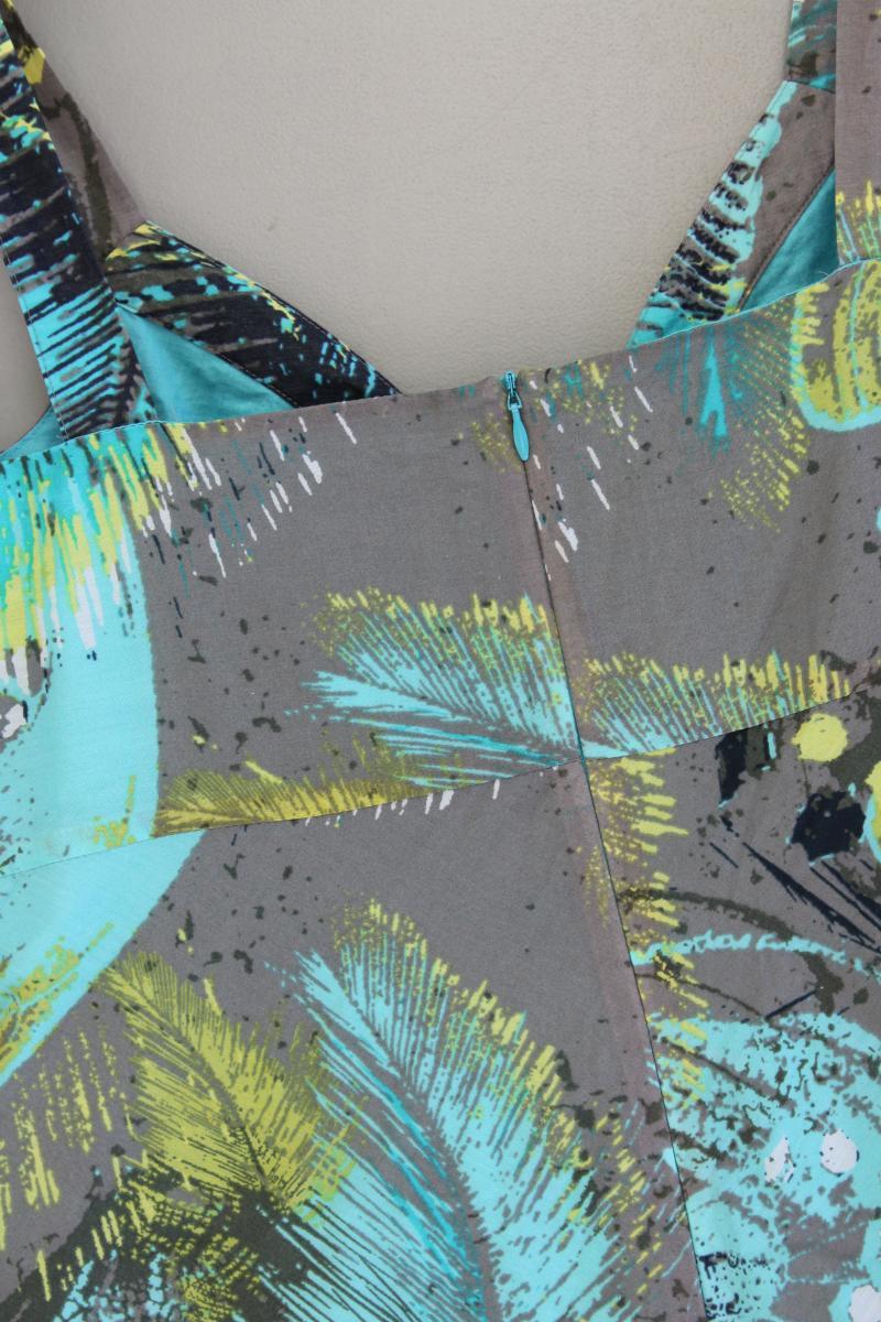 comma, Kleid mit Seide Gr. 38 Träger türkis aus Baumwolle