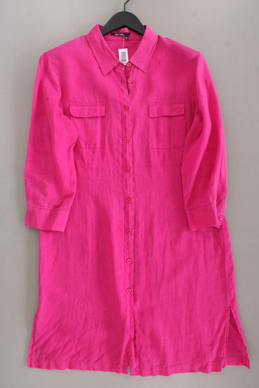Marc Aurel Langarmkleid Gr. 42 pink aus Leinen