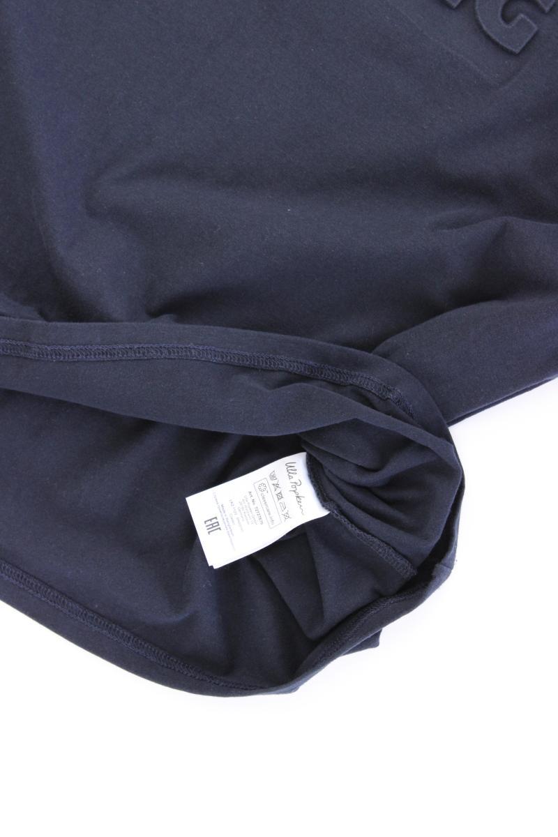 Ulla Popken T-Shirt Gr. 42/44 Kurzarm blau aus Baumwolle