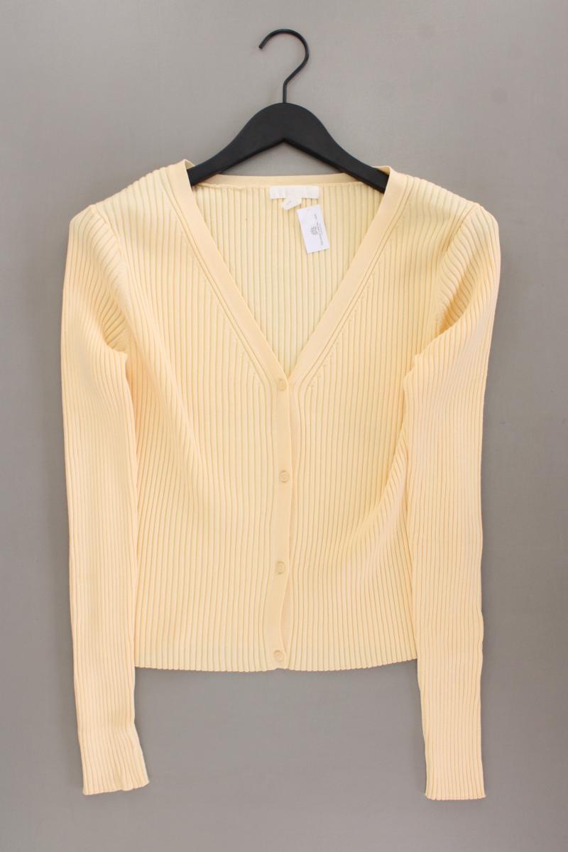 H&M Cardigan Gr. XL neuwertig Langarm gelb aus Viskose