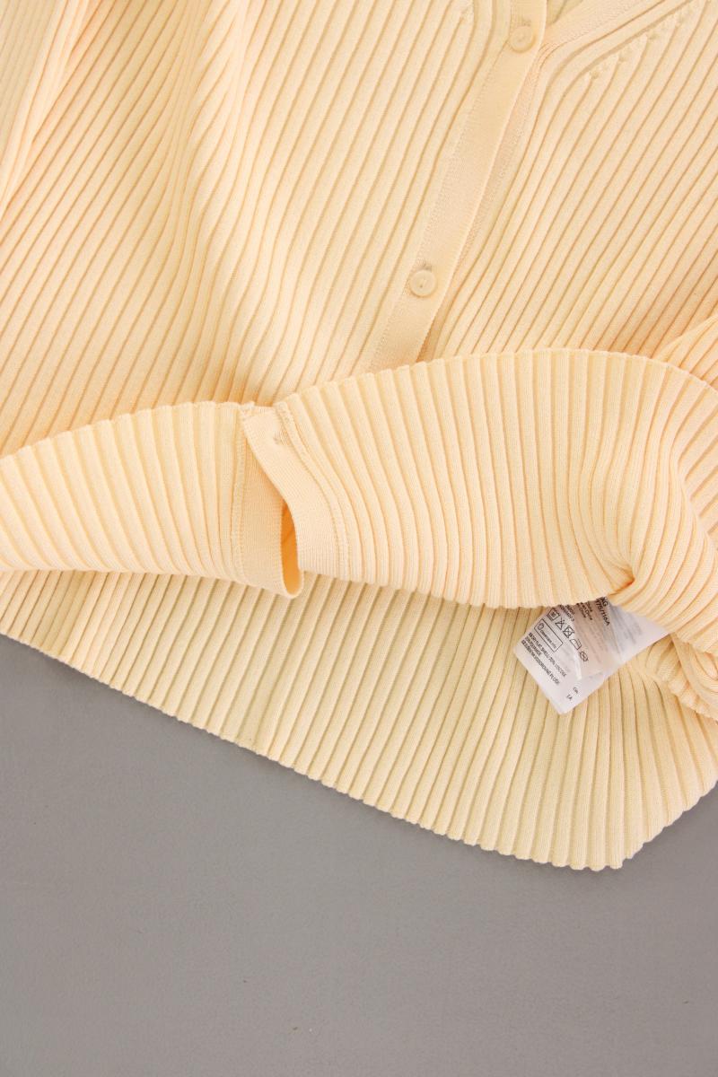 H&M Cardigan Gr. XL neuwertig Langarm gelb aus Viskose