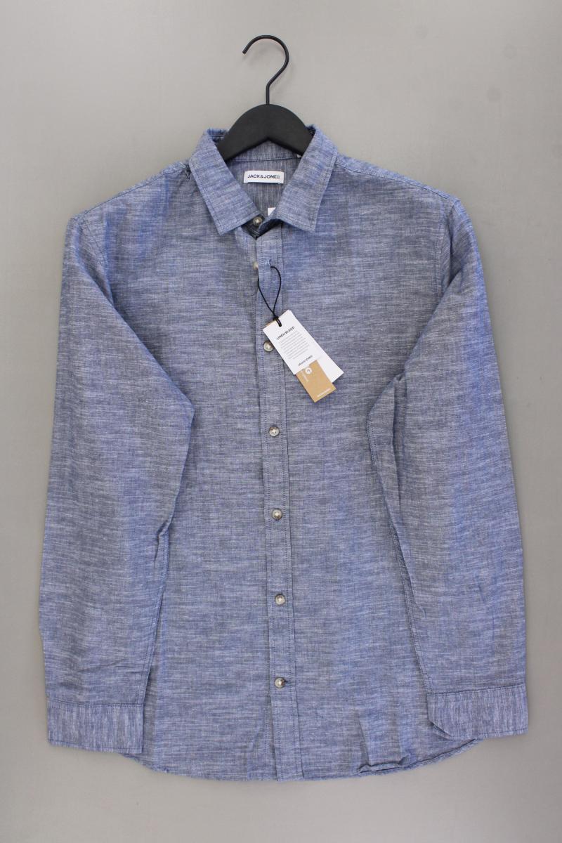Jack & Jones Langarmhemd für Herren Gr. M neu mit Etikett Neupreis: 39,99€! blau