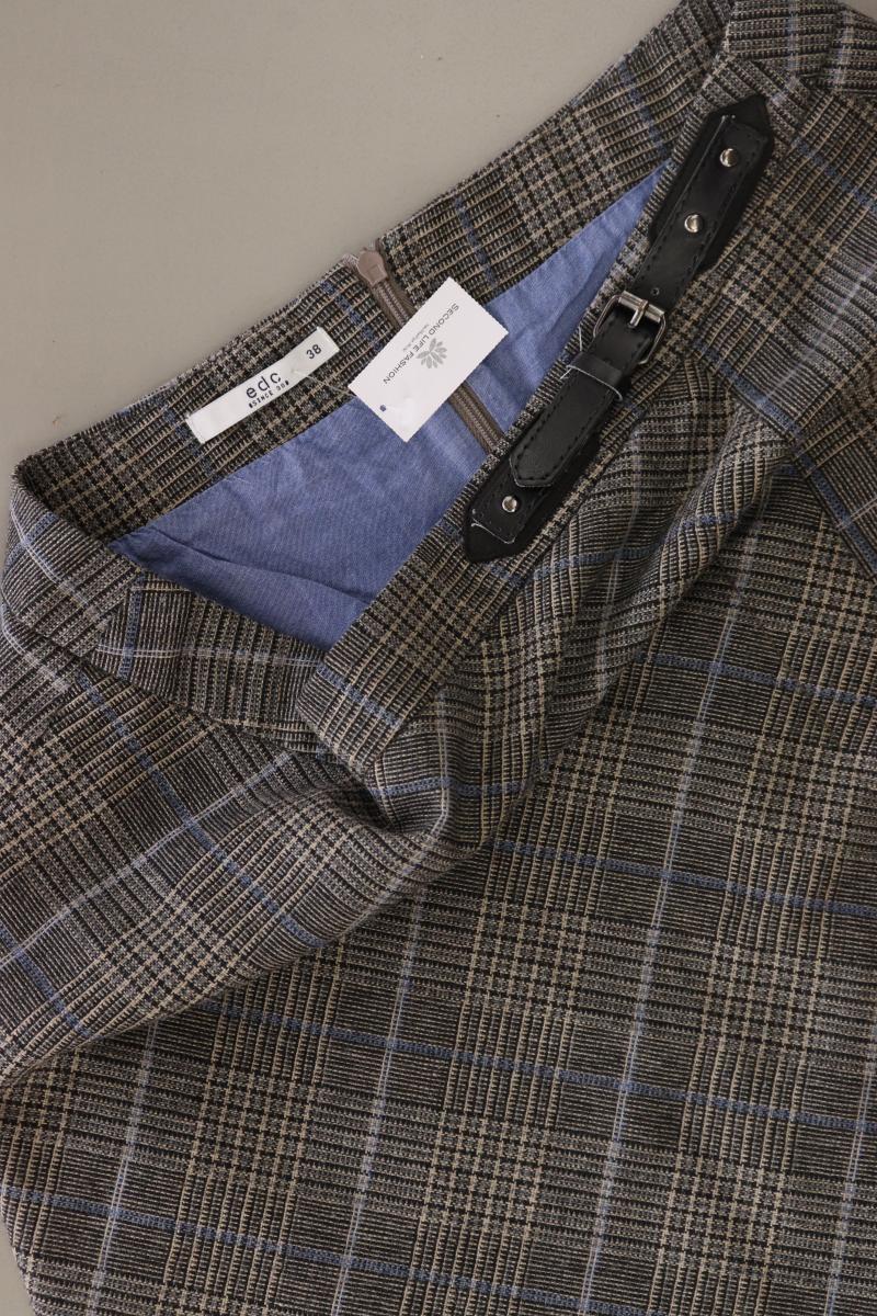 edc by Esprit Rock Gr. 38 kariert grau aus Polyester