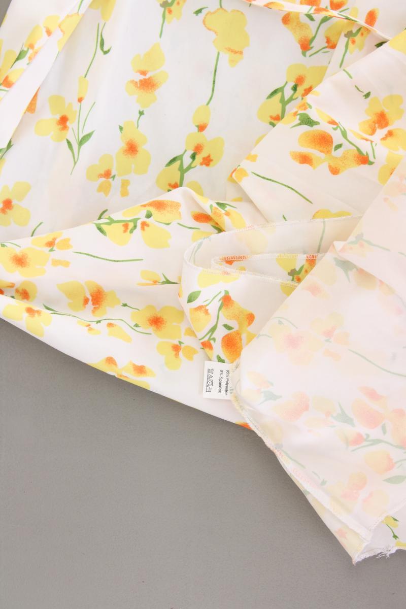 Kurzarmkleid Gr. XL mit Blumenmuster mehrfarbig aus Polyester
