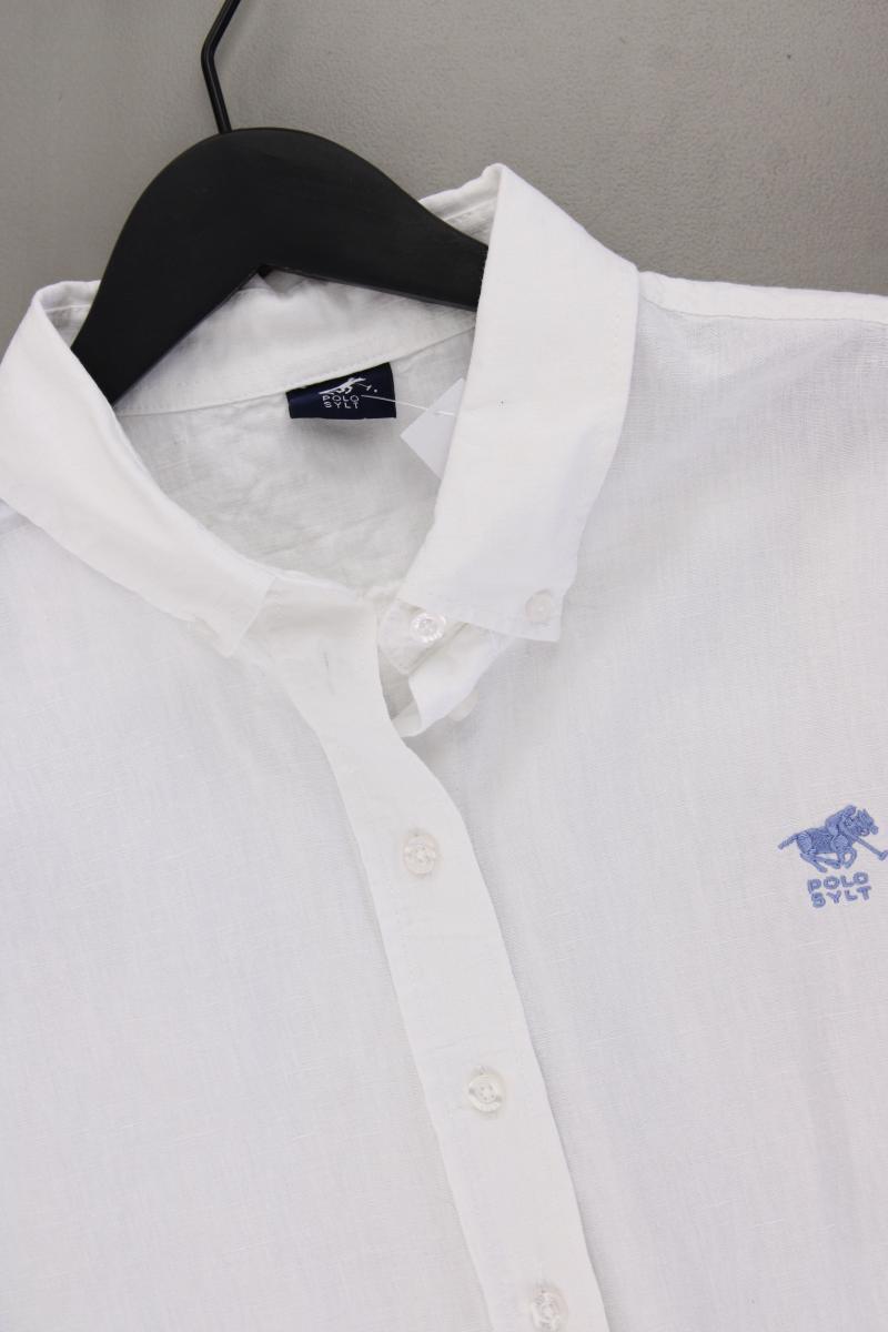 Polo Sylt Langarmbluse Gr. XL weiß aus Baumwolle
