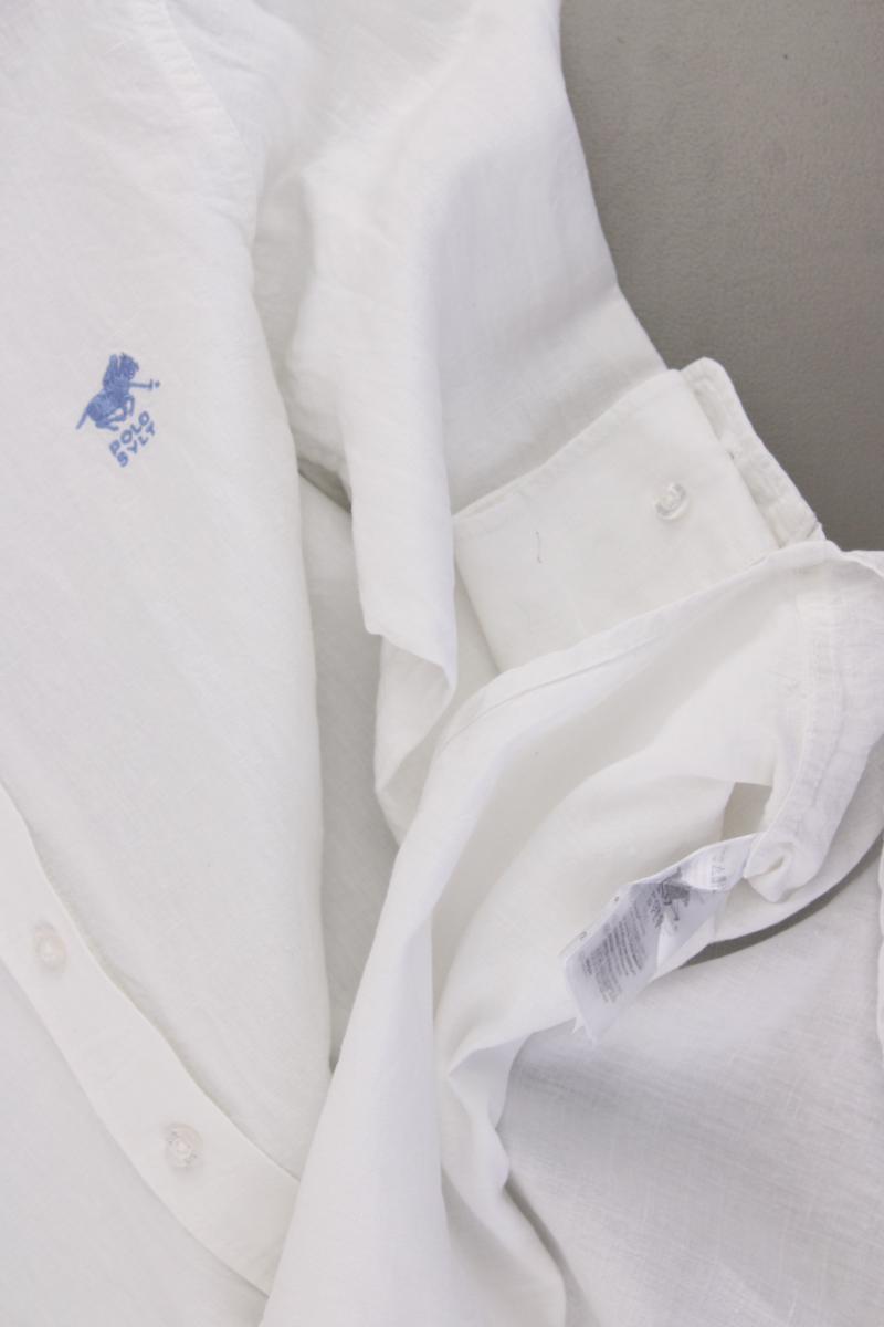 Polo Sylt Langarmbluse Gr. XL weiß aus Baumwolle