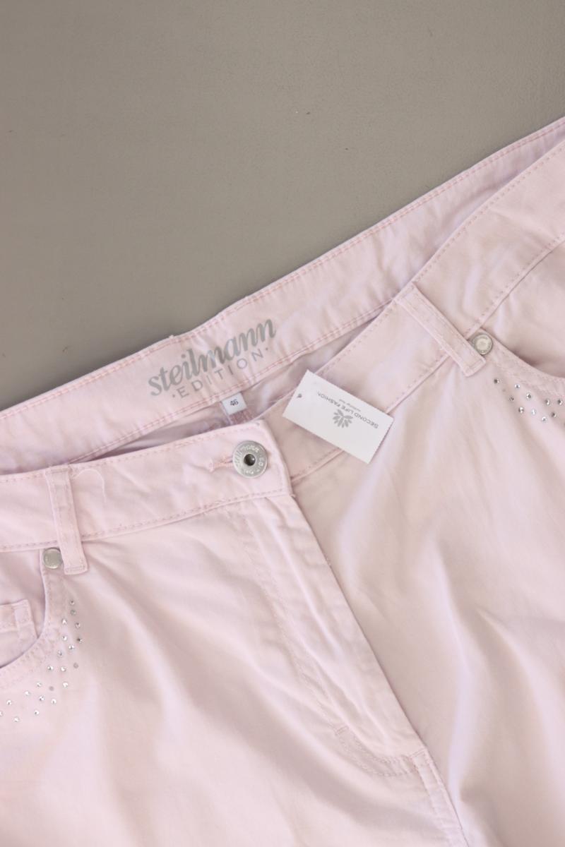Steilmann 7/8 Hose Gr. 46 rosa aus Baumwolle