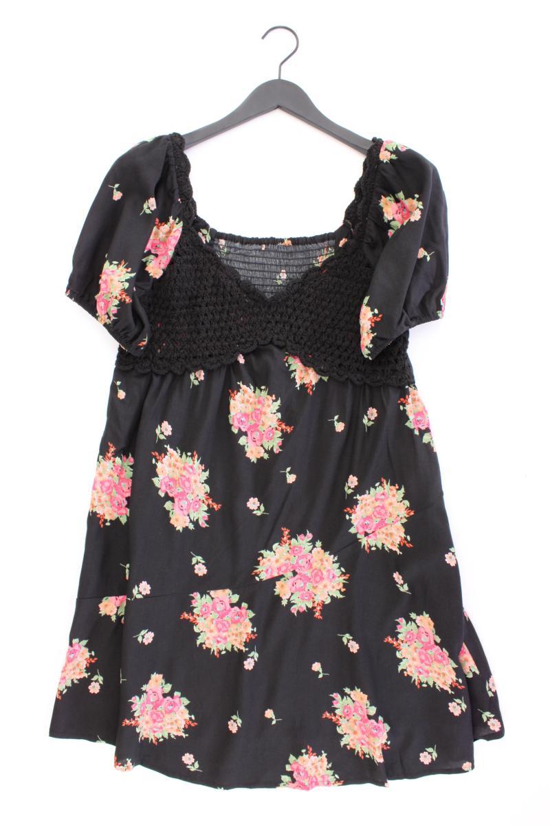 Asos Kurzarmkleid Gr. 40 mit Blumenmuster neu mit Etikett schwarz aus Viskose
