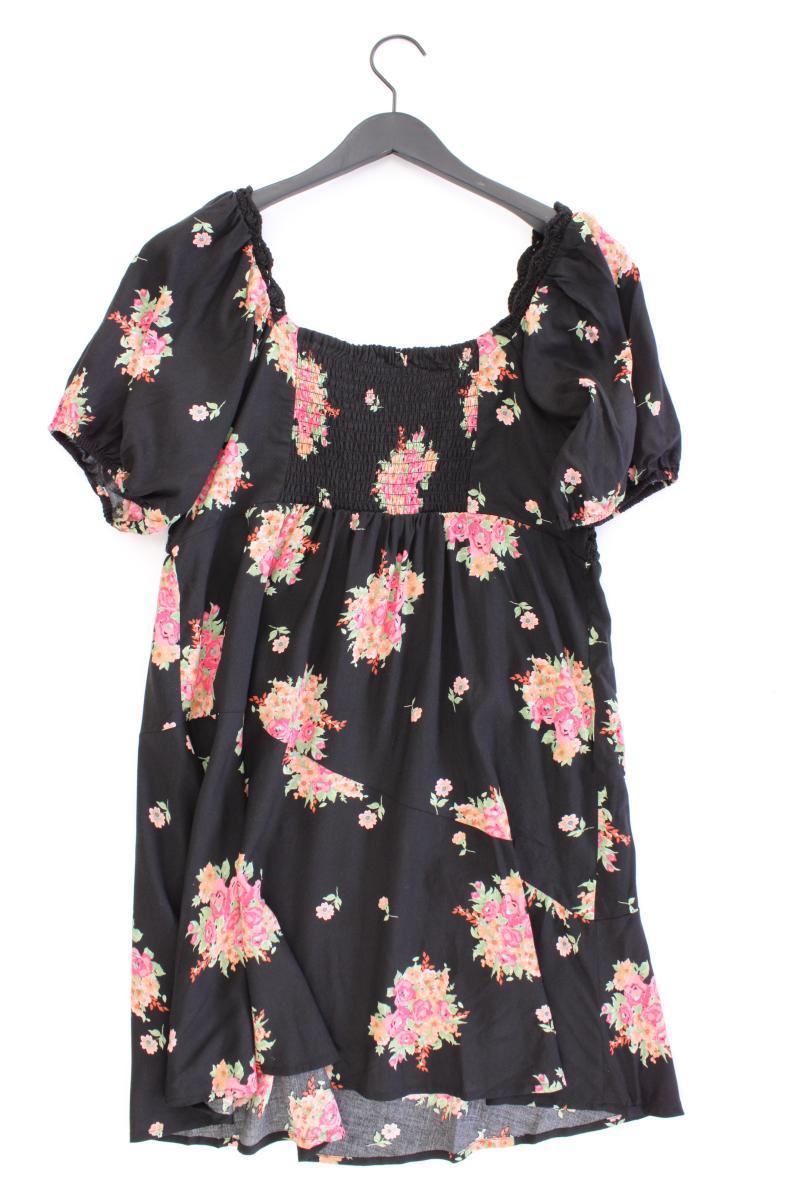 Asos Kurzarmkleid Gr. 40 mit Blumenmuster neu mit Etikett schwarz aus Viskose