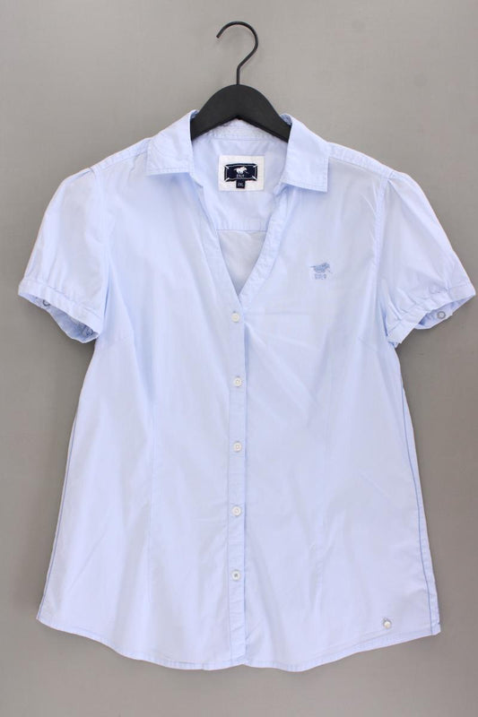 Polo Sylt Kurzarmbluse Gr. XXL blau aus Baumwolle