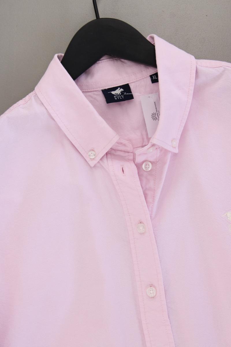 Polo Sylt Langarmbluse Gr. XL rosa aus Baumwolle