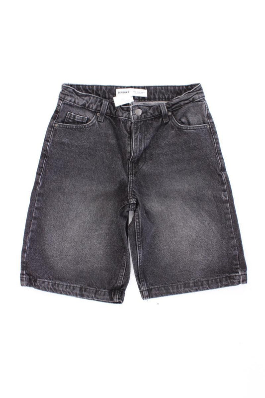 Bershka Jeansshorts Gr. 34 grau aus Baumwolle