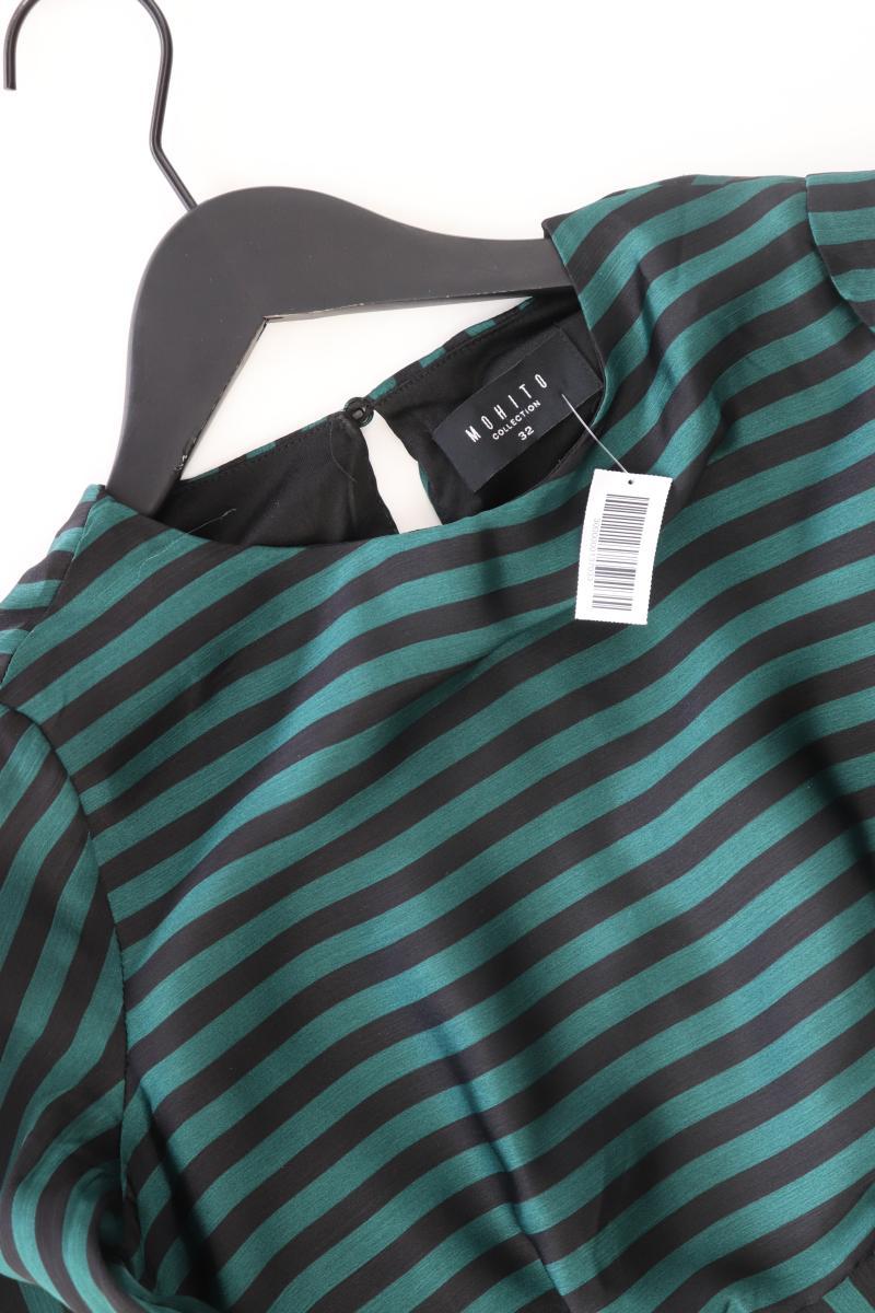 Mohito Langarmkleid Gr. 32 gestreift grün