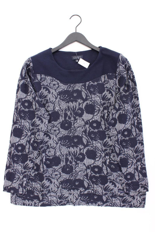 s'questo Langarmpullover Gr. 44 blau aus Viskose