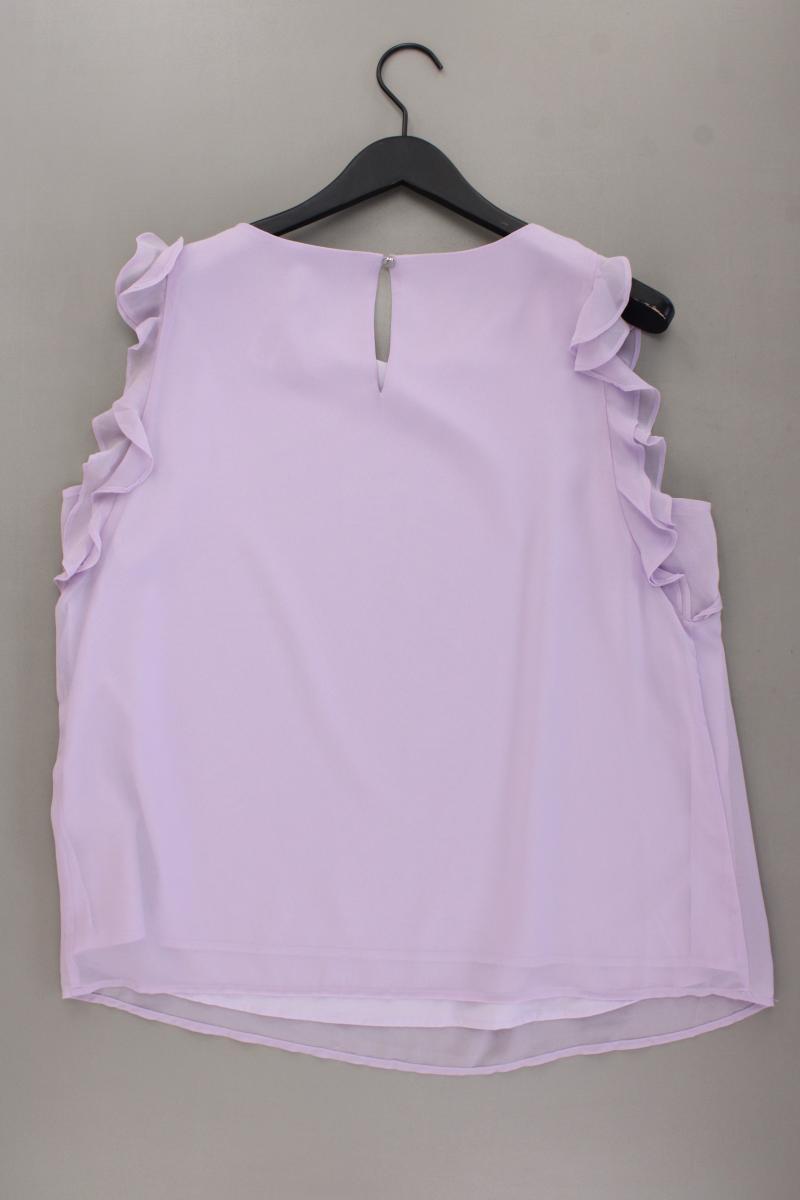 Esprit Rüschenbluse Gr. XXL neuwertig Ärmellos lila aus Polyester