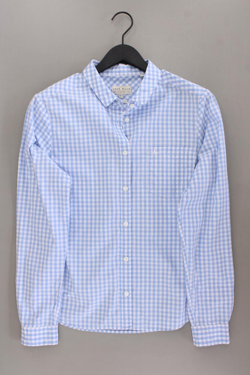 Jack Wills Karobluse Gr. UK 14 (L) kariert Langarm blau aus Baumwolle