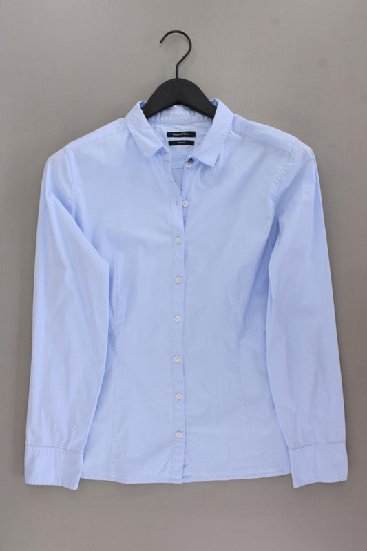 Marc O'Polo Langarmbluse Gr. 42 blau aus Baumwolle
