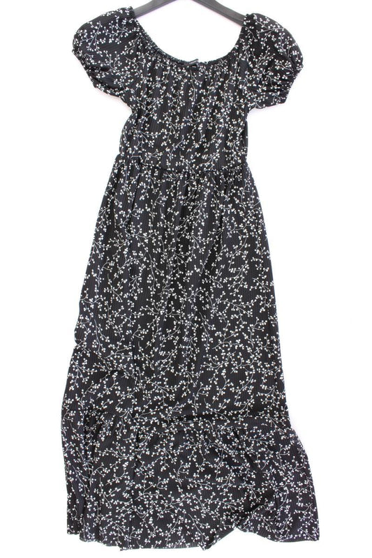 Trendyol Kurzarmkleid Gr. M mit Blumenmuster schwarz