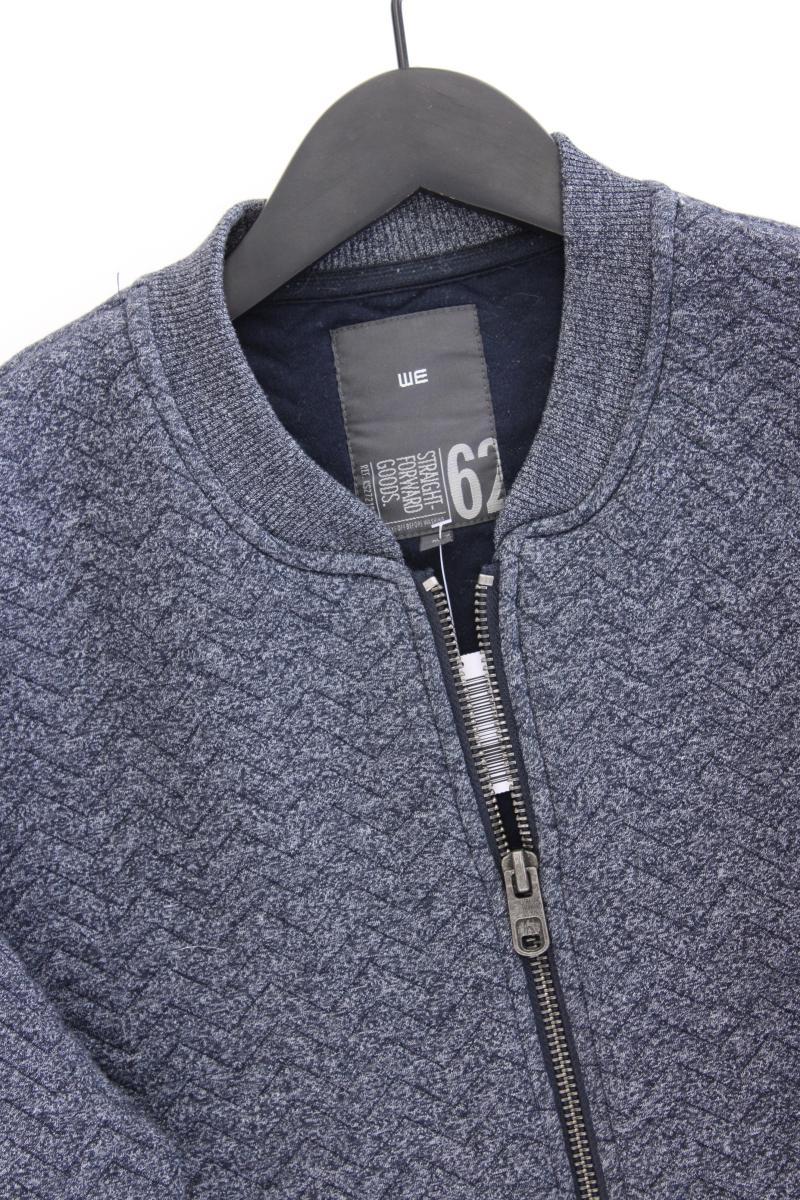 WE Fashion Classic Strickjacke für Herren Gr. M Langarm grau aus Polyester