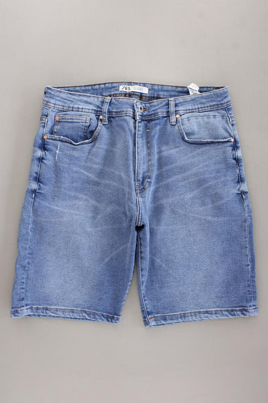 Zara Jeansshorts für Herren Gr. 46 blau aus Baumwolle