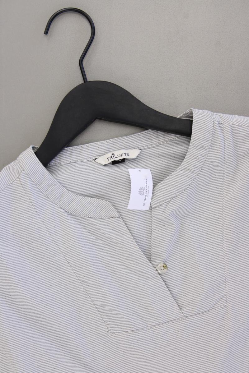 Frilufts Ärmellose Bluse Gr. 46 gestreift grau aus Polyamid