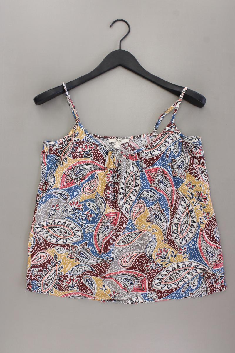 Esprit Spaghetti-Top Gr. 38 mit Paisleymuster mehrfarbig aus Viskose