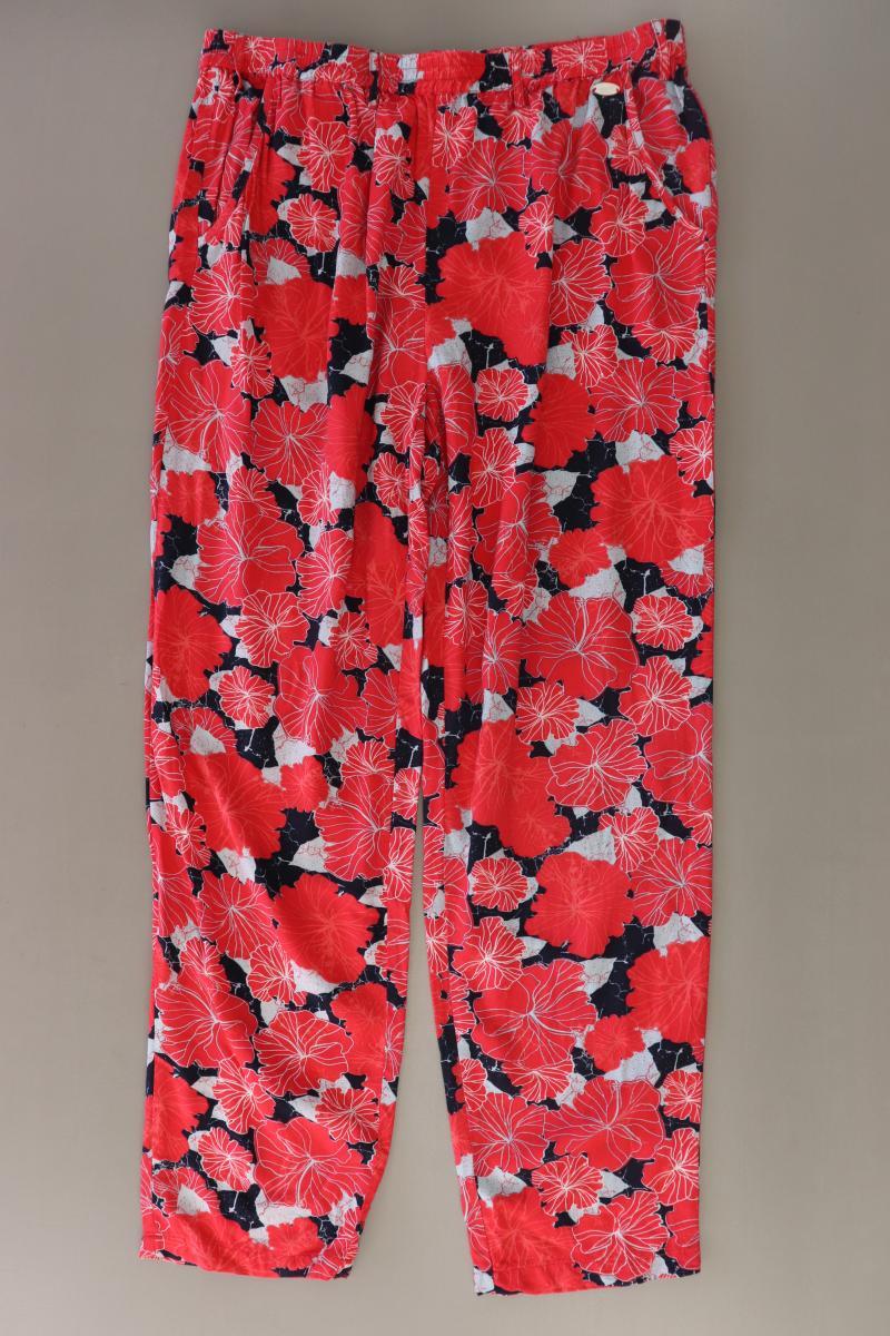 s'questo Stoffhose Gr. 38 mit Blumenmuster rot aus Viskose
