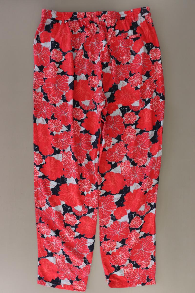 s'questo Stoffhose Gr. 38 mit Blumenmuster rot aus Viskose