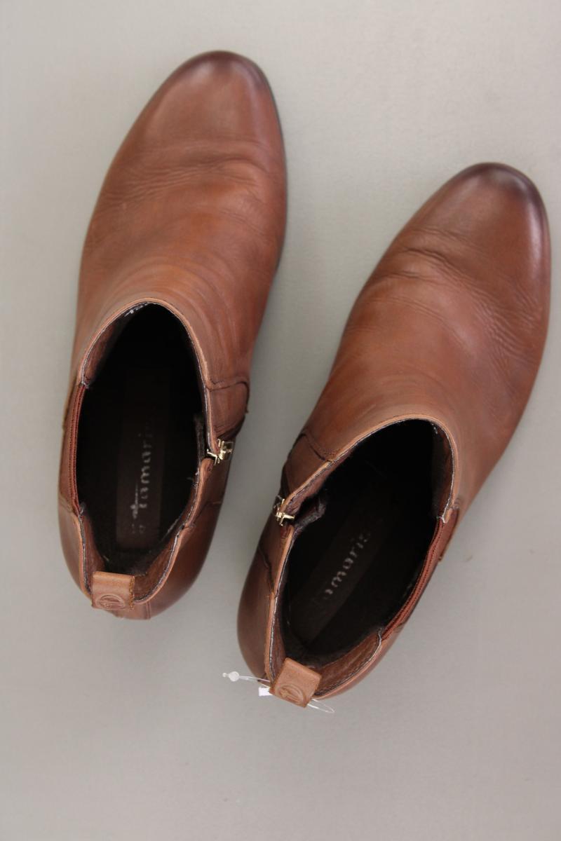 Tamaris Stiefeletten Gr. 41 braun aus Leder