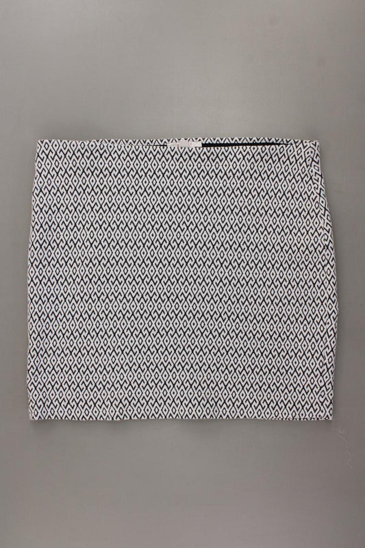 Esprit Stretchrock Gr. XL geometrisches Muster grau aus Baumwolle