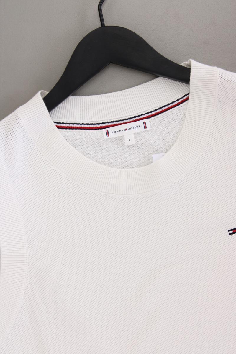 Tommy Hilfiger Stricktop Gr. L neuwertig creme aus Baumwolle