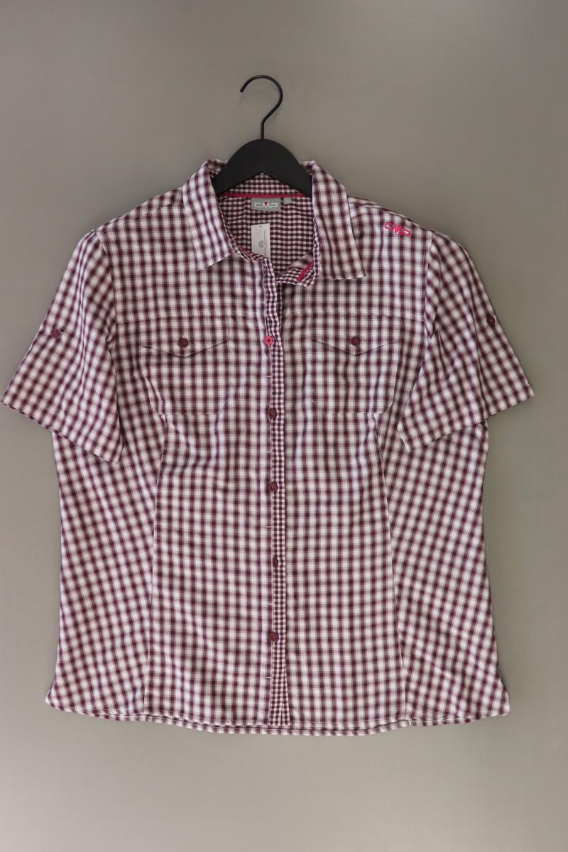 CMP Karobluse Gr. 46 kariert Kurzarm rot aus Polyester