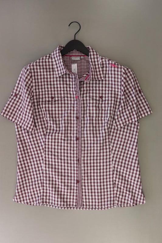 CMP Karobluse Gr. 46 kariert Kurzarm rot aus Polyester