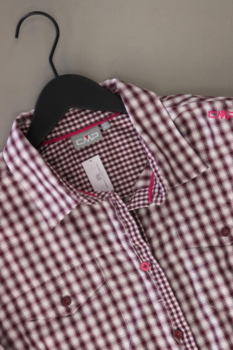 CMP Karobluse Gr. 46 kariert Kurzarm rot aus Polyester