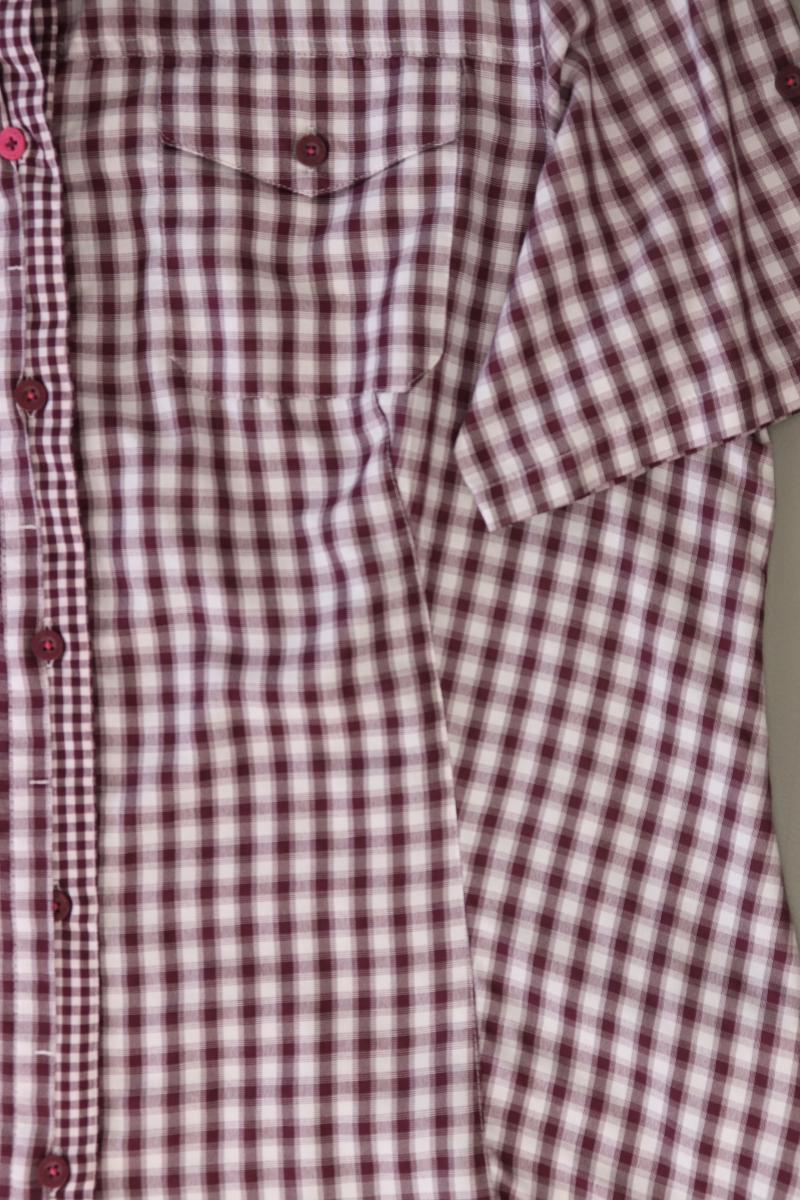 CMP Karobluse Gr. 46 kariert Kurzarm rot aus Polyester