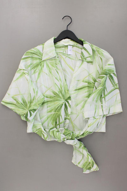 H&M Crop Bluse Gr. 46 Kurzarm grün