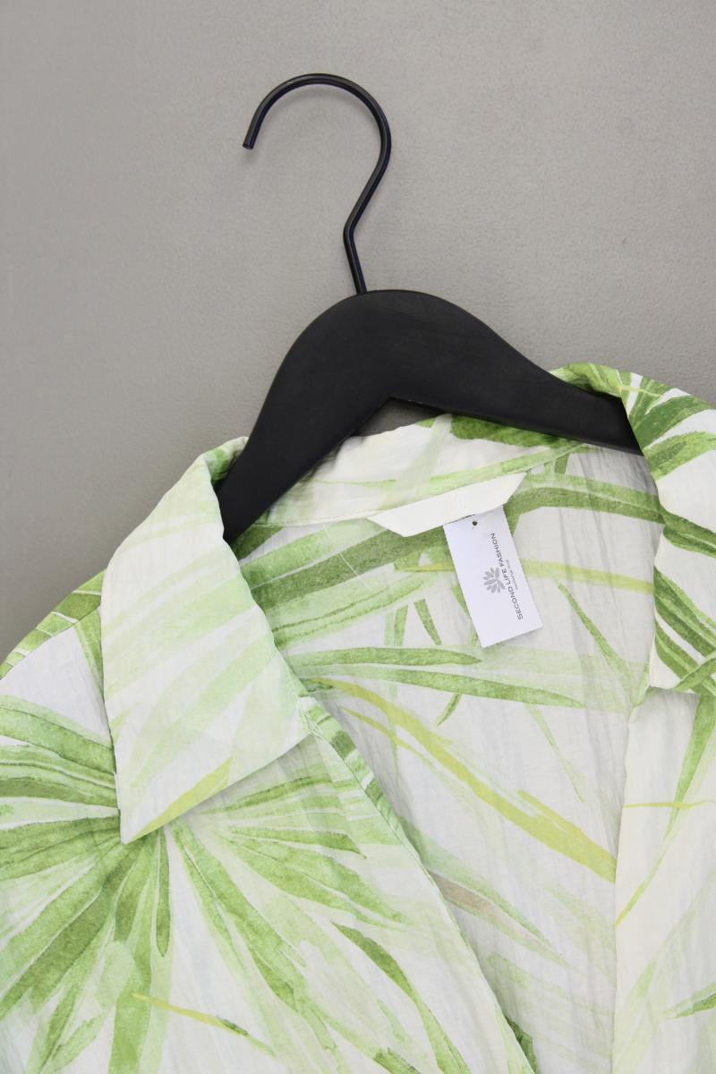 H&M Crop Bluse Gr. 46 Kurzarm grün