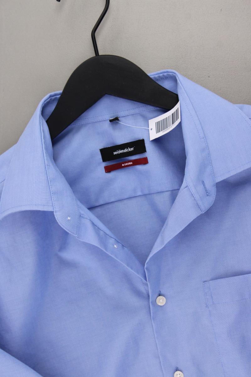 Seidensticker Langarmhemd für Herren Gr. Hemdgröße 42 blau
