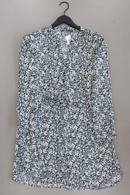 Only Blusenkleid Gr. L mit Blumenmuster Langarm blau