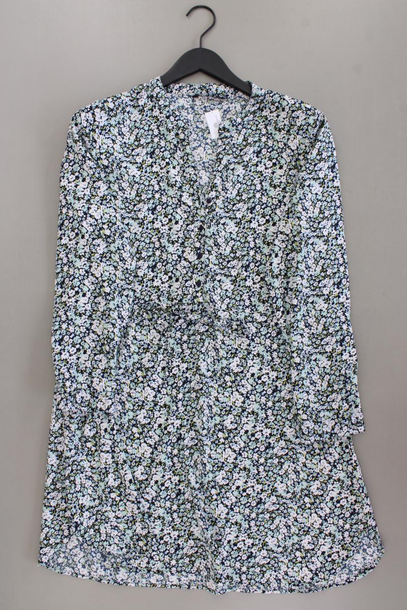 Only Blusenkleid Gr. L mit Blumenmuster Langarm blau
