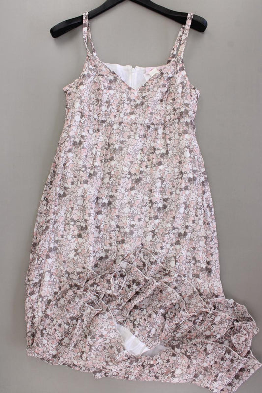 Linea Tesini Maxikleid Gr. 40 mit Blumenmuster Träger rosa aus Polyester