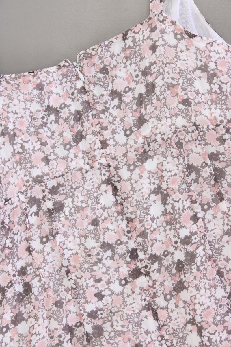 Linea Tesini Maxikleid Gr. 40 mit Blumenmuster Träger rosa aus Polyester