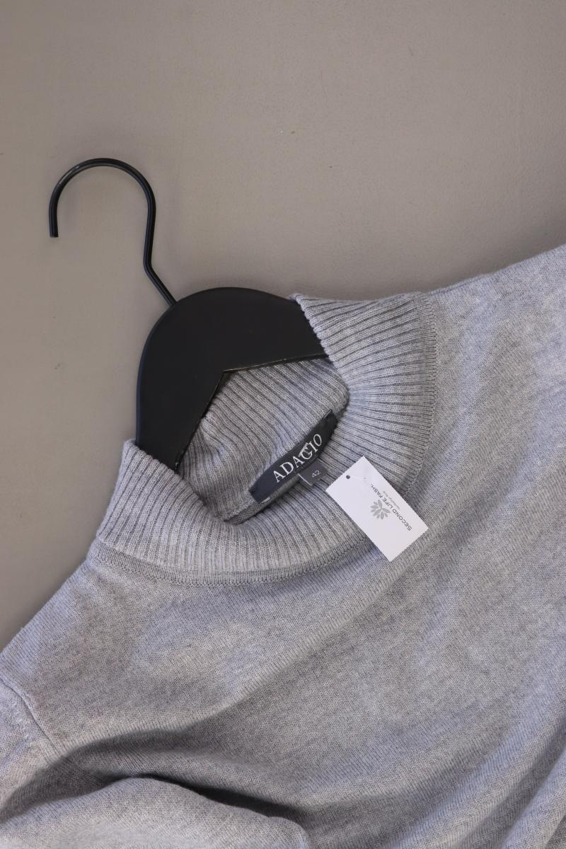 Adagio Pullover mit Merinowolle Gr. 42 grau
