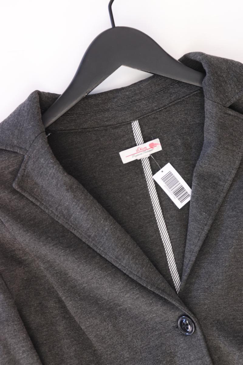 s.Oliver Jerseyblazer Gr. L grau aus Viskose