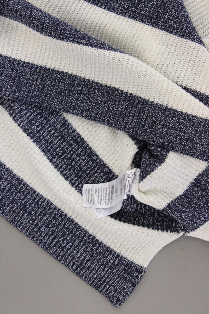 edc by Esprit Grobstrickpullover Gr. XXL gestreift neuwertig blau aus Baumwolle