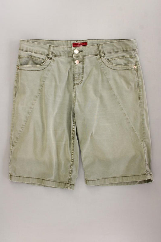 s.Oliver Shorts Gr. 40 olivgrün aus Baumwolle