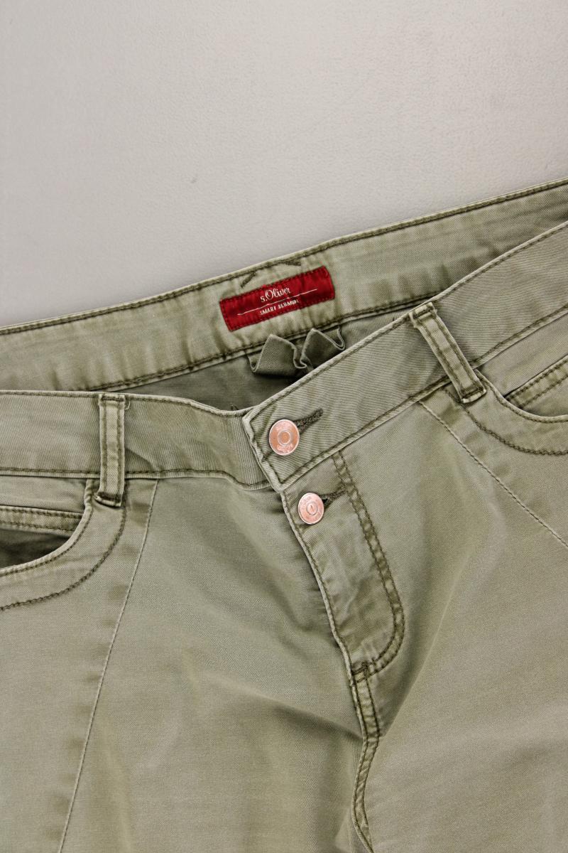 s.Oliver Shorts Gr. 40 olivgrün aus Baumwolle